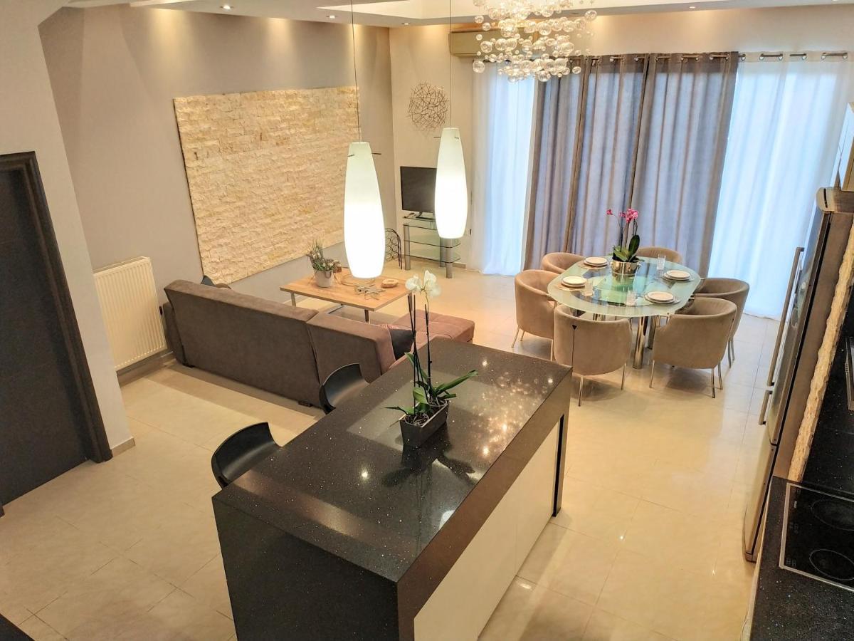 Luxury Apartment With Sea View Near Kallithea Коскину Экстерьер фото